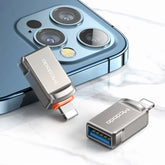 Convertidor USB 3.0 hembra a OTG macho de 8 pines MCDODO Disco flash USB, 8 pines